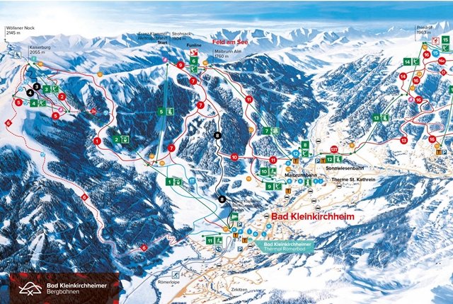 Bad Kleinkirchheim sítérképe