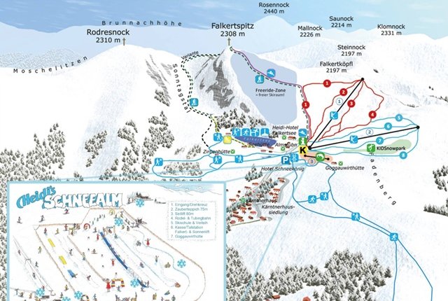 Falkert - Heidi Alm sítérképe