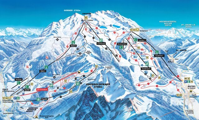 Grossglockner Resort sítérképe