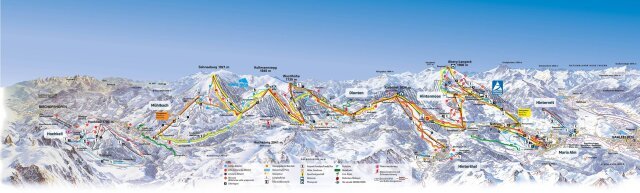 Hochkönig sítérképe