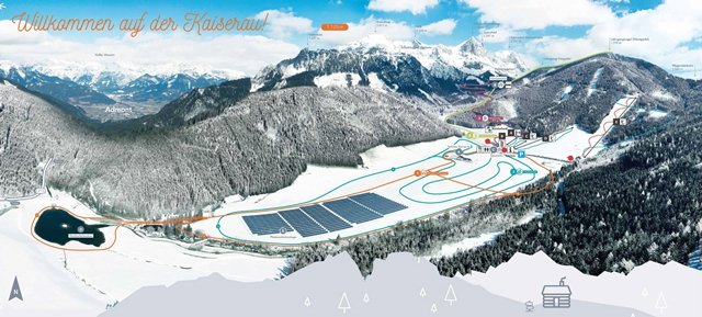Kaiserau - Admont sítérképe