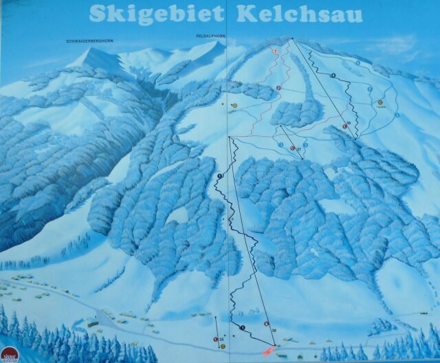 Kelchsau sítérképe