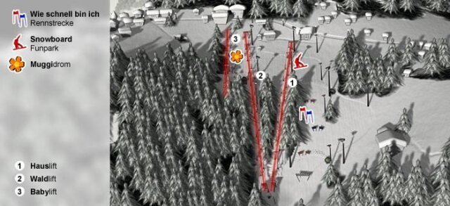 Kirchschlag sítérképe