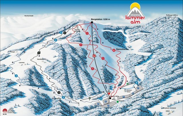 Lammeralm sítérképe