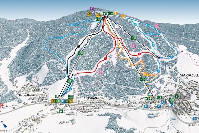 Mariazell sítérképe