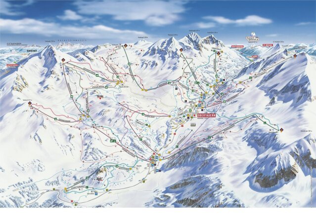 Obertauern sítérképe