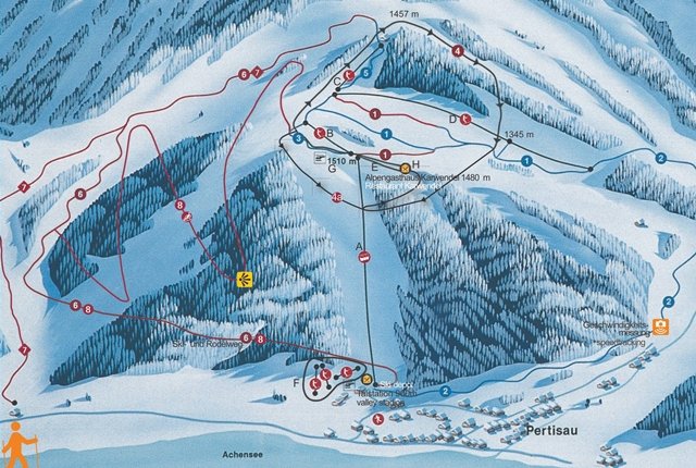 Karwendel sítérképe