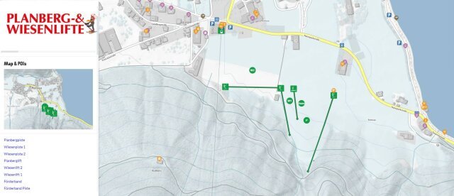 Pertisau sítérképe