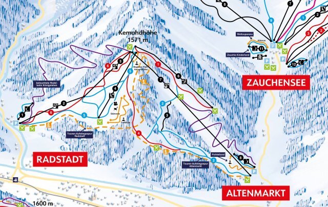 Radstadt sítérképe