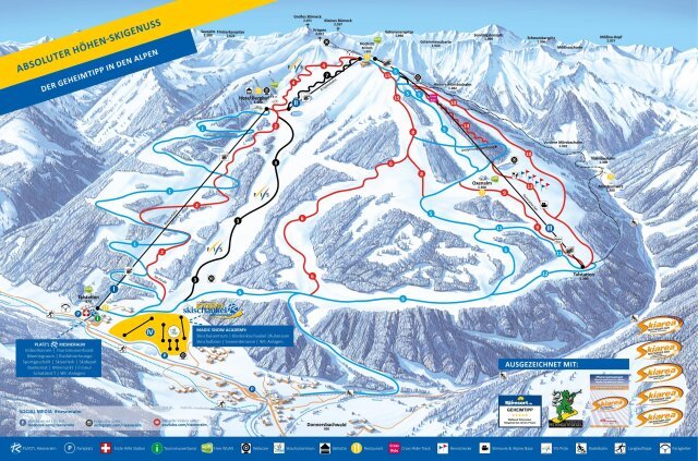 Riesneralm sítérképe