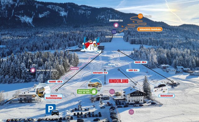 Schneeberglifte sítérképe