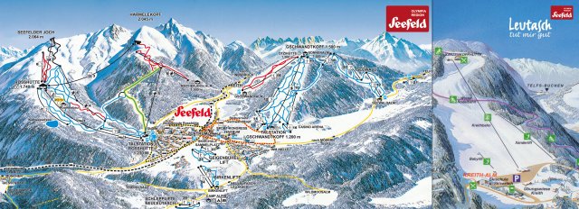 Seefeld sírégió sítérképe