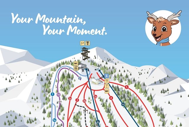 Hirschenkogel sítérképe