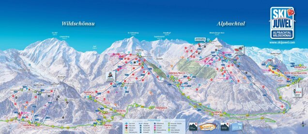 Ski Juwel sítérképe