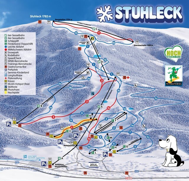 Semmering - Stuhleck sítérképe