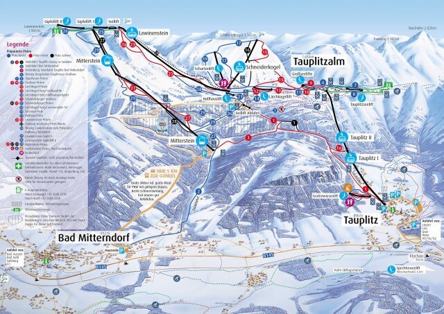 Tauplitz sítérképe
