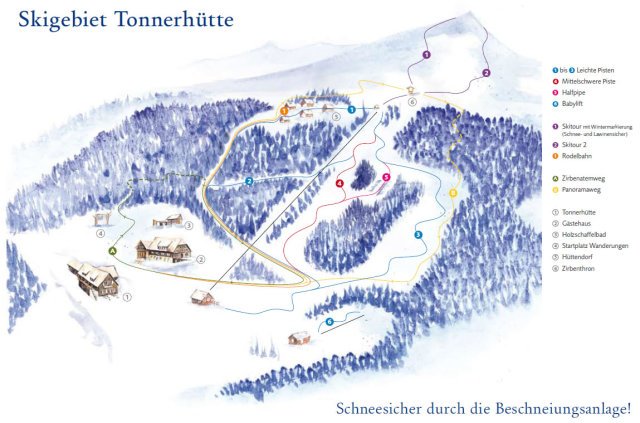 Tonnerhütte sítérképe