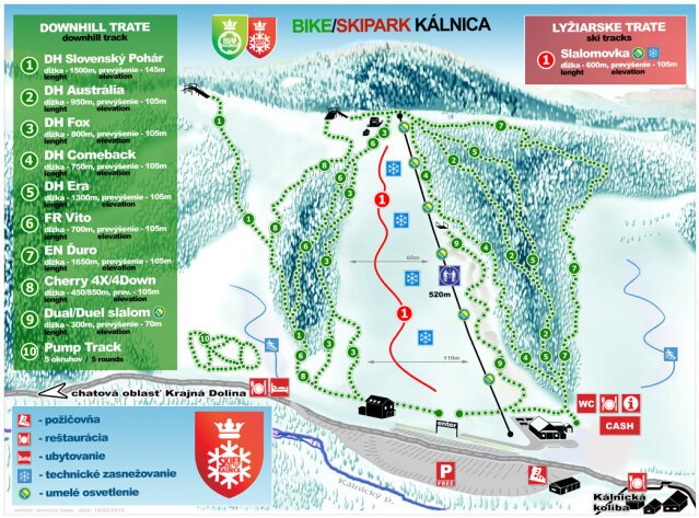 Kalnica sítérképe