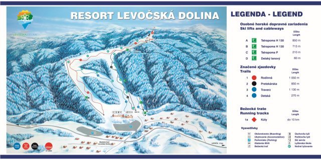 Levocska Dolina sítérképe