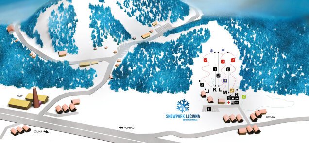 Snowpark Lucivná sítérképe