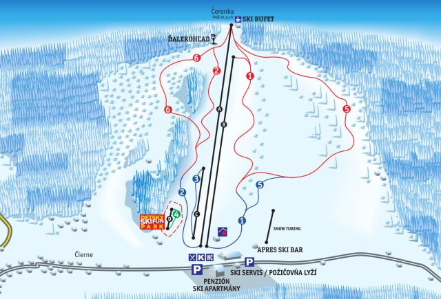 Ski Makov sítérképe