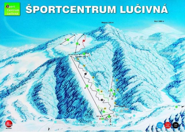 Mala Lucivna sítérképe