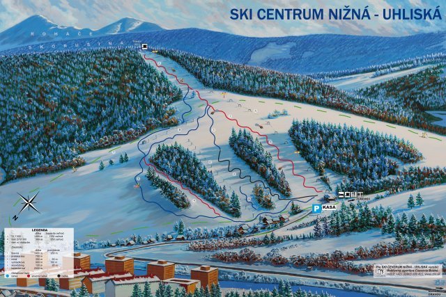 Nizná Uhliská - Nizsna sítérképe