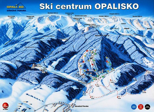 Opalisko sítérképe