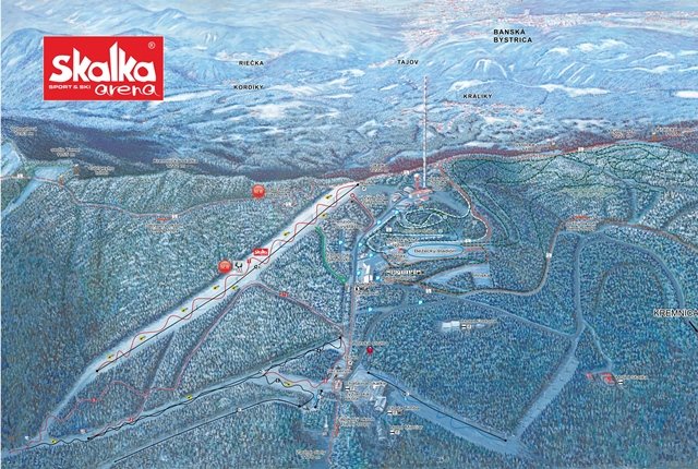 Skalka sítérképe