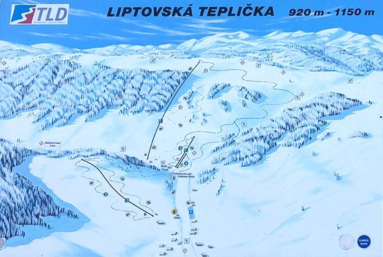 Liptovská Teplička sítérképe