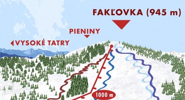 Ski Litmanová sítérképe