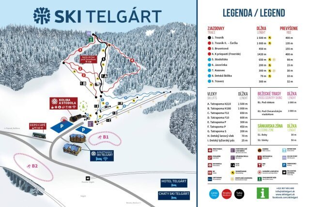 Telgárt sítérképe